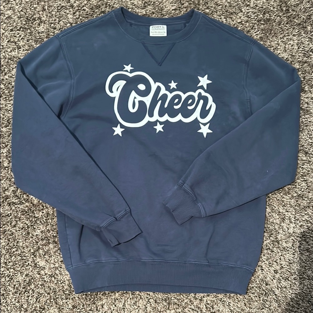 Cheer Navy Women’s Crewneck